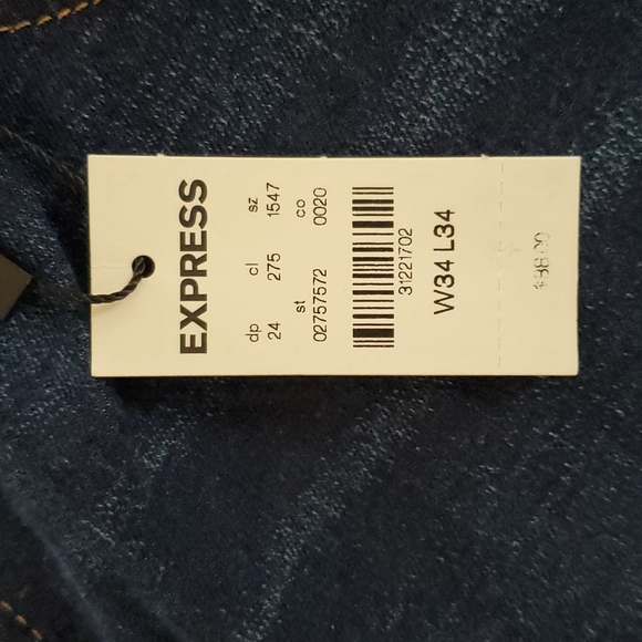 Express jeans 34x34 NWT - Picture 4 of 8